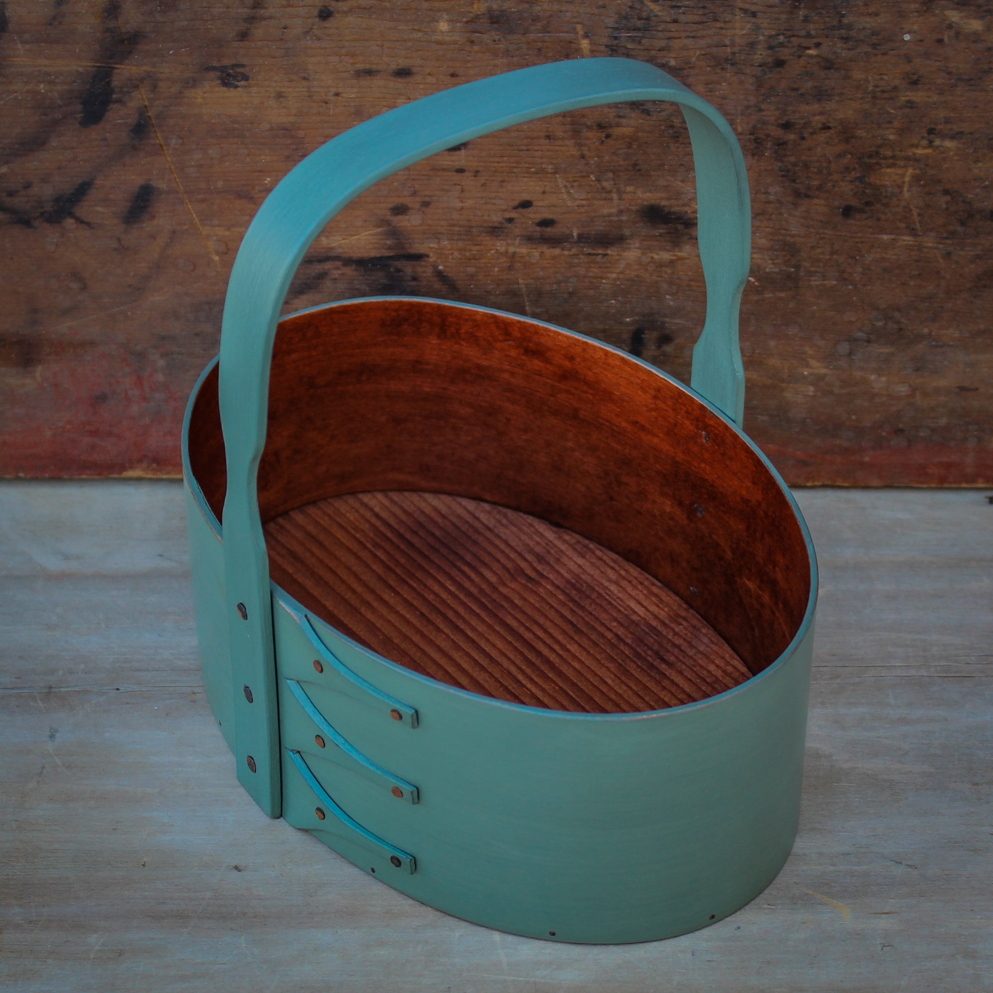 Size #4 Carrier, Sea Green Milk Paint Finish **2nd, Discounted**