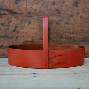 Large Sewing Carrier, Red Milk Paint Finish