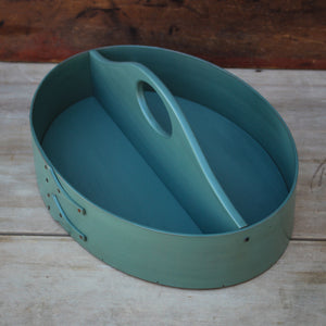 Divided Carrier, Sea Green Milk Paint Finish **2nd, Discounted**