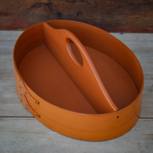 Divided Carrier, Pumpkin Milk Paint Finish **2nd, Discounted**